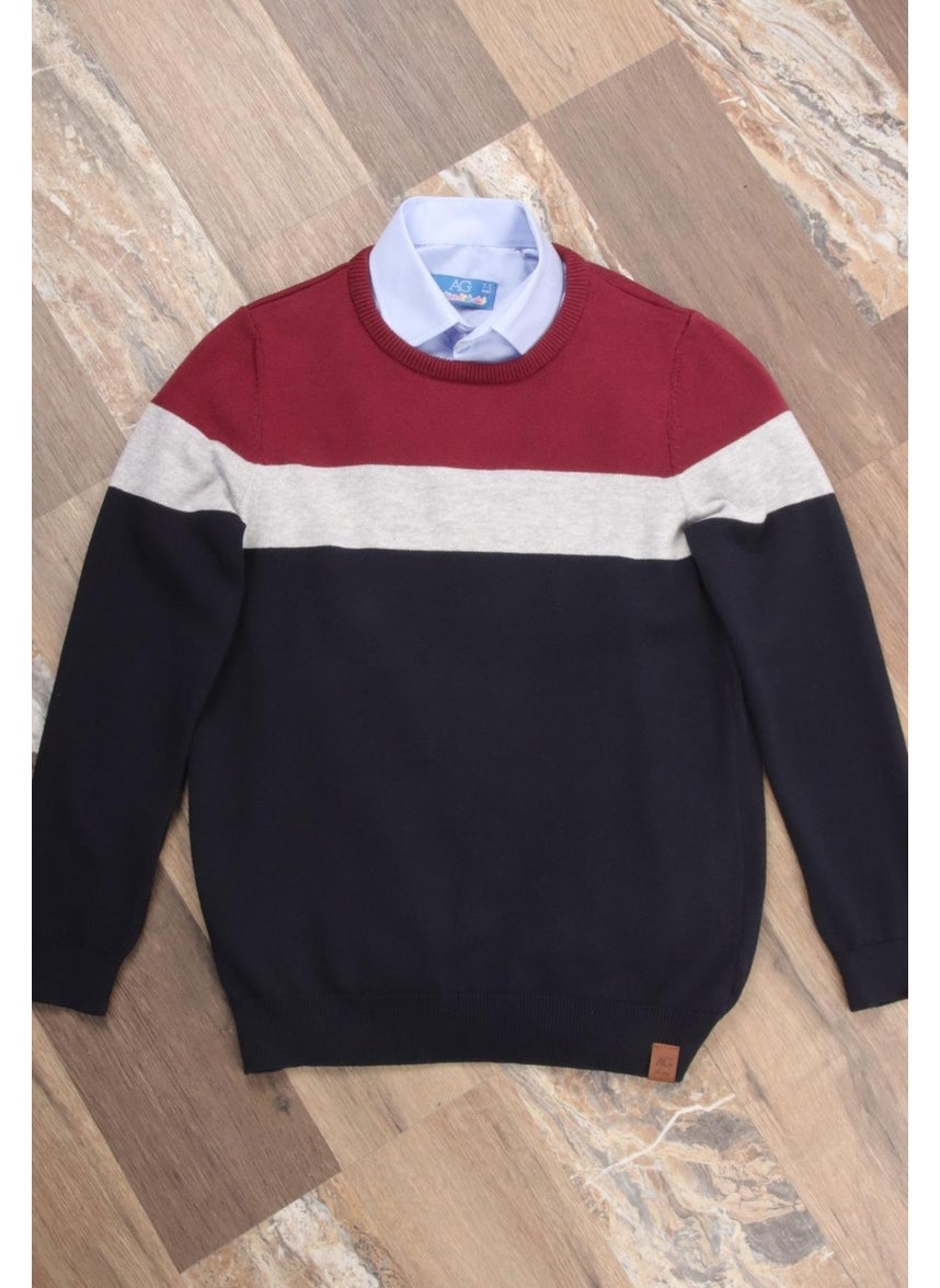 Crew Neck Kids Knitted Sweater (C23-7101) - pzsku/ZE951E9DF6ADE69220F8AZ/45/_/1725352701/222b697c-f932-425a-975c-3e273f054262