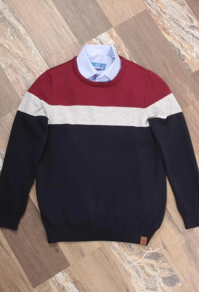 Alexander Gardi Crew Neck Kids Knitted Sweater (C23-7101)