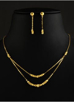 BAFLEH JEWELLERY Step Into the World of Classic Luxury with Our Featherlight 22kt Gold Necklace Set by Bafleh 