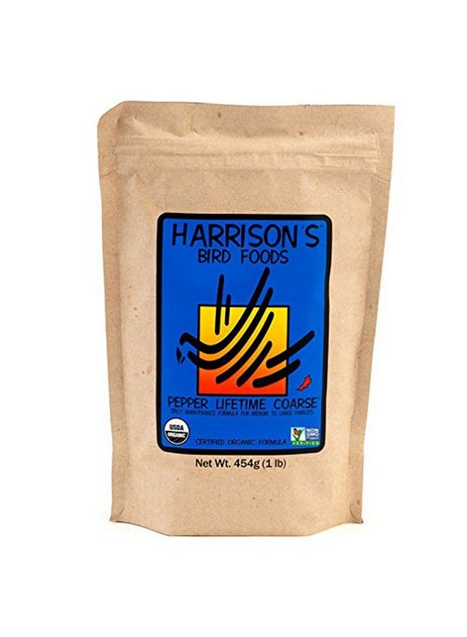 Harrison's Bird Foods Harrison's Bird Foods Pepper Lifetime Coarse Certified Organic Non-GMO Formula Bird Food 1lb  - Image 4