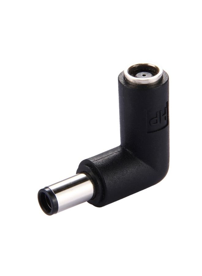 BURAQ - DC 7406 Male  to DC 7406 Female Connector Power Adapter for HP Laptop Notebook, 90 Degree Right Angle Elbow - Image 1