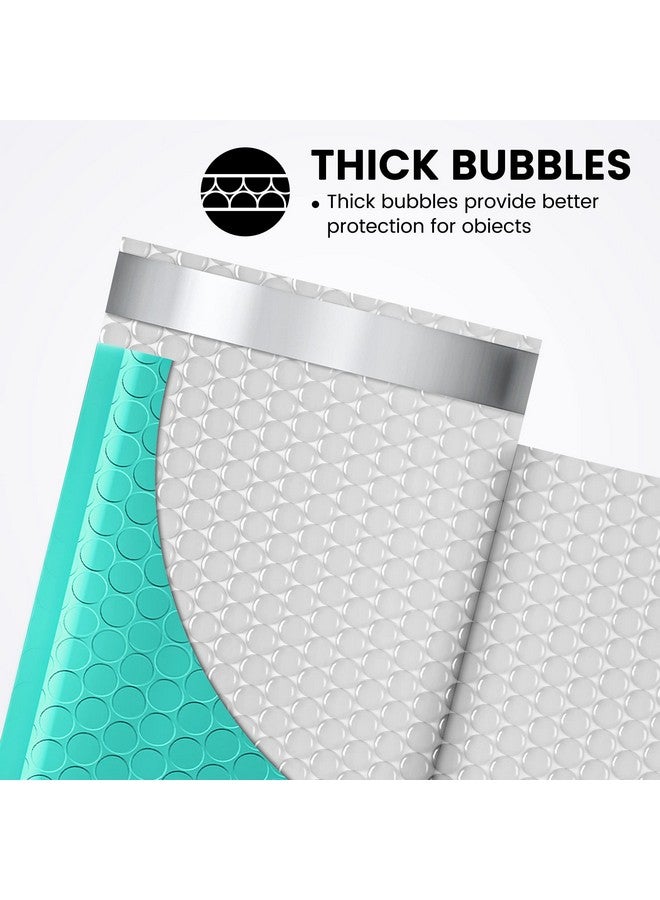 Fuxury Bubble Mailers 4X8 200 Pack Self Seal Padded Envelopes Waterproof Bubble Envelopes Usable Size 4X7 Padded Mailers For Small Business Teal Envelope Mailers - Image 3