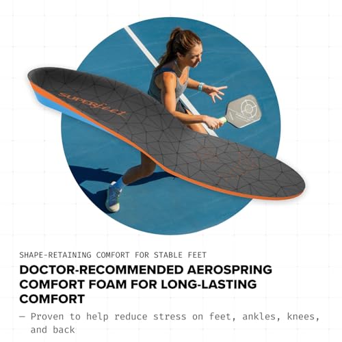 Superfeet All-Purpose Cushion Insoles - Trim-To-Fit Medium Arch Support Comfort Foam Inserts for Workout Shoes - Professional Grade - Men 5.5-7 / Women 6.5-8 - Image 5