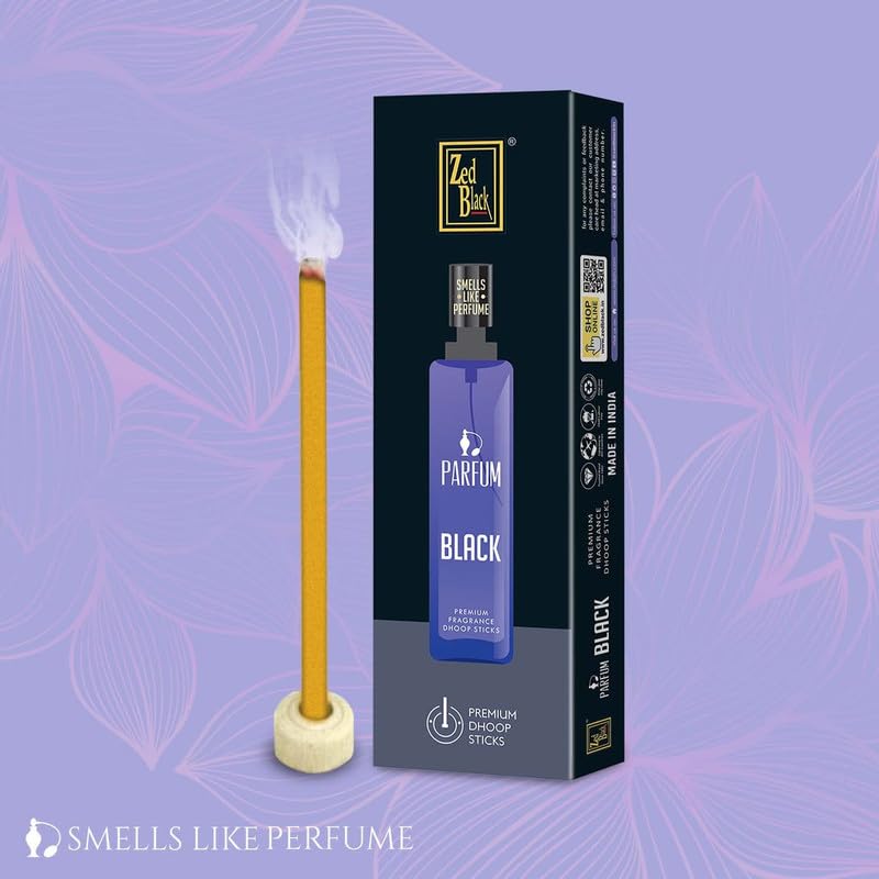 Zed Black Parfum Premium Fragrance Dhoop Sticks (Pack of 4) Suitable for Everyday Use – Alluring Fragrance Sticks - Image 5