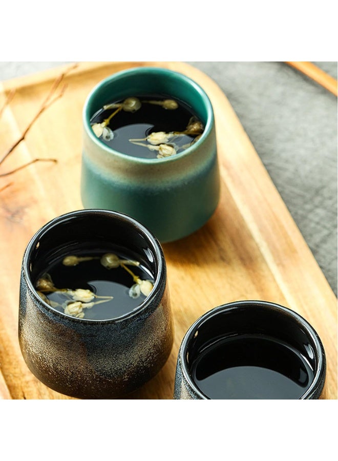 Kiboule 4pcs Ceramic Coffee Cup Set, 220 ML Coffee Mugs Set Personalised Tableware Tea Mugs Latte Cappuccino Cups Hot Chocolate Milk Cups Mug Set  Microwave Freezer Safe - Image 5