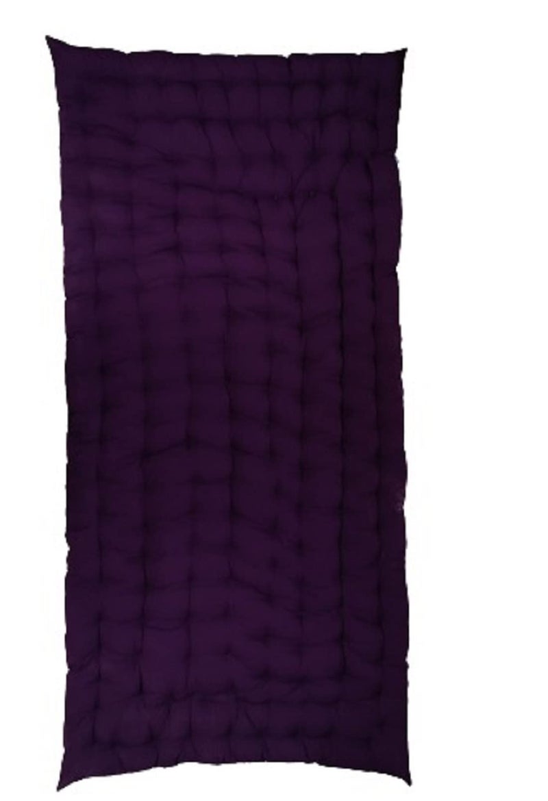 ATOOTFUSION Soft Cotton Foldable Light Weight Filled Single Firm Mattress| Gadda (Solid Coloured, 1 Sleeping Capacity, 3 x 6 ft or 72 x 36 Inches) (Purple Smooth) - Image 3