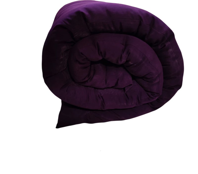 ATOOTFUSION Soft Cotton Foldable Light Weight Filled Single Firm Mattress| Gadda (Solid Coloured, 1 Sleeping Capacity, 3 x 6 ft or 72 x 36 Inches) (Purple Smooth) - Image 5