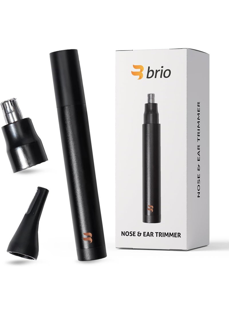 Brio Brio Nose Hair Trimmer for Men Comfortable Nose Hair Trimmer for Women with Sleek Design Ear Hair Trimmer for Men Equipped with a 2Edge Radial Blade 