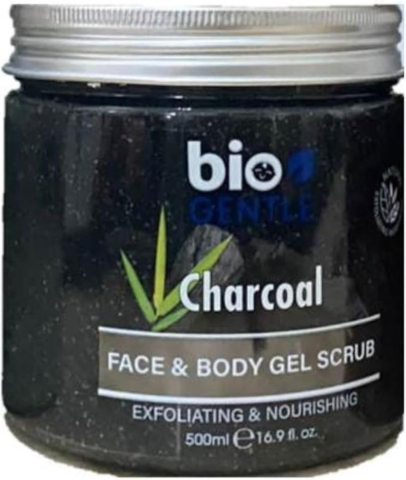 Bio Gentle Scrub Charcoal For Face & Body 500ML