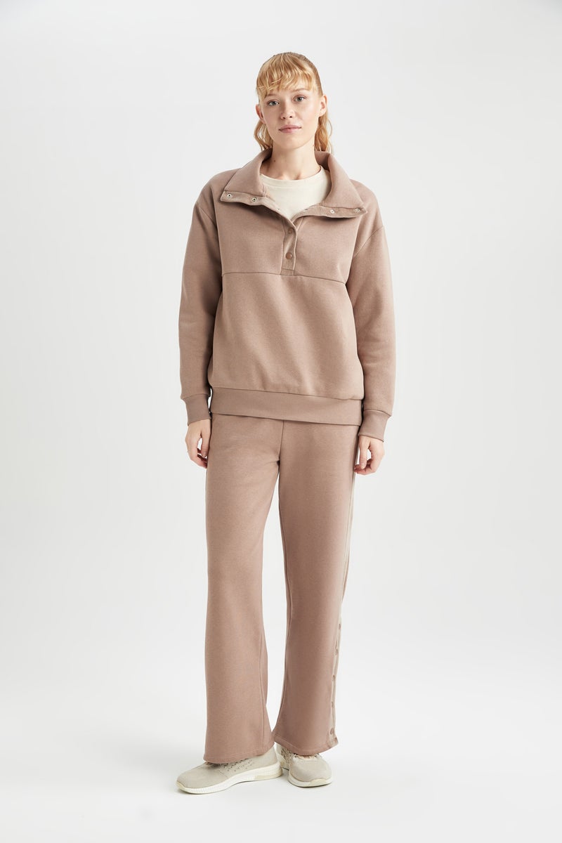 DeFacto Woman DeFactoFit Oversize Fit Polar Sports Sweatshirt - Image 4