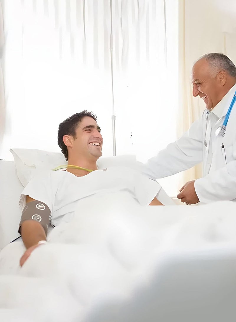 5PCS Mens Cotton Disposable Underwear Panties Portable Briefs for Travel Fitness Hotel Spa Hospital Stays, White - Image 3