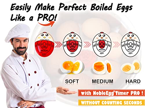NobleEgg Egg Timer Pro for Boiling Eggs | Soft Hard Boiled Egg Timer That Changes Color When Done | No BPA, Certified - Image 3