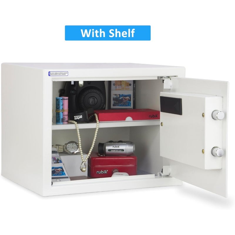 Large Safe Box A4 Documents Size for Home Office with Key and Pin Code Keypad for Cash Documents Jewelry Passports RB30AJ 30x38x30cm - Image 5