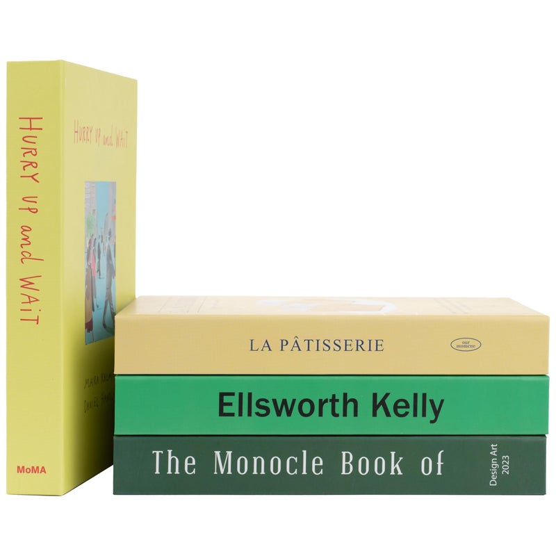 PROBENEX Nature Medium | 4 PCS Faux Decorative Books for Home Decor | Not Real Books (Cardboard Boxes) | Coffee Table, Shelf Styling & Modern Aesthetic Accent Pieces for Living Room, Office - Image 1