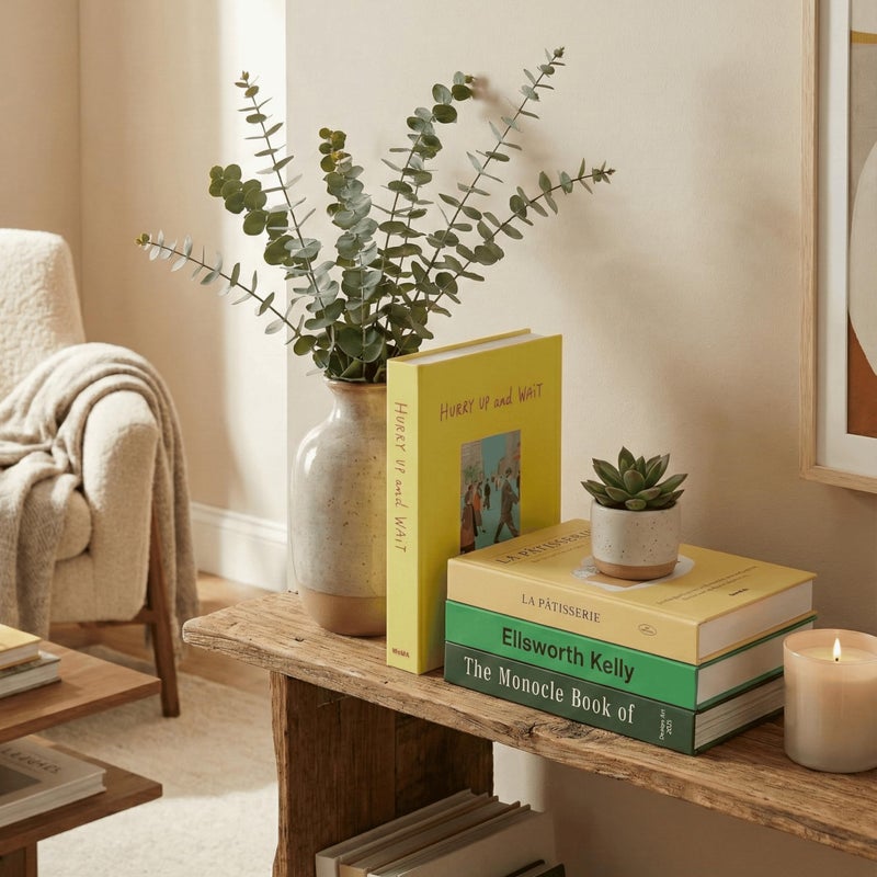 PROBENEX Nature Medium | 4 PCS Faux Decorative Books for Home Decor | Not Real Books (Cardboard Boxes) | Coffee Table, Shelf Styling & Modern Aesthetic Accent Pieces for Living Room, Office - Image 2