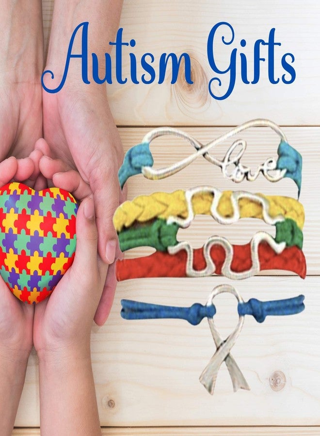 إنفينيتي كوليكشن سوار مجموعة إنفينيتي للتوعية بالتوحد، مجوهرات للتوعية بالتوحد، سوار على شكل قطعة أحجية - Image 5