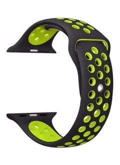 PROMASS Replacement Strap Watchband For Apple Watch Series 7 41mm / 6 / SE / 5 / 4 40mm / 3 / 2 / 1 38mm Black/Green 
