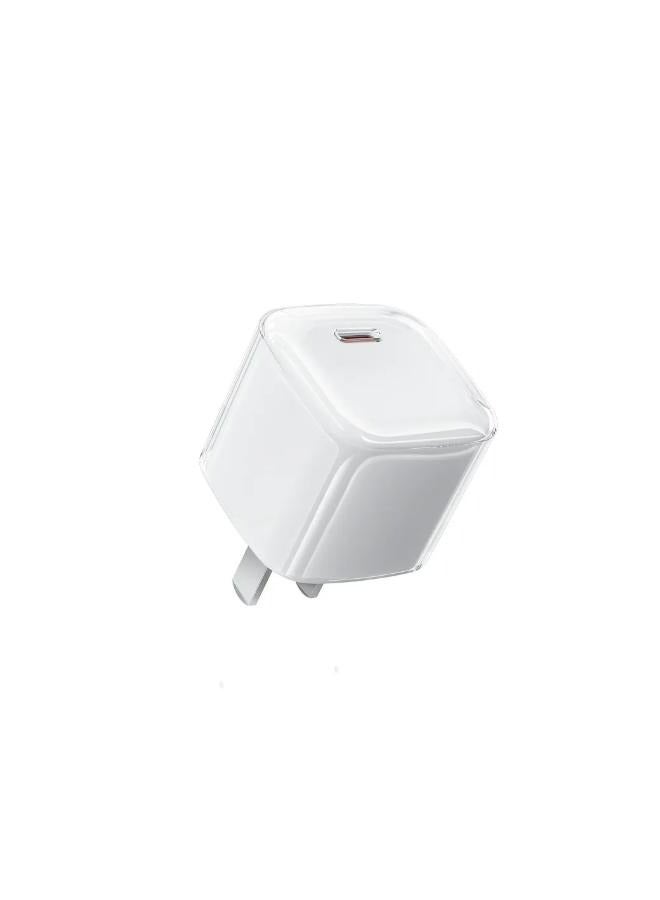دبليو اي دبليو يو WIWU Jello 20W PD GaN Fast Charger  Wi-U013 EU Plug White - Image 1