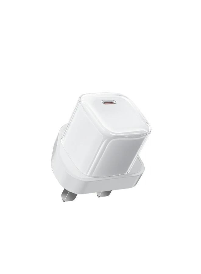 دبليو اي دبليو يو WIWU Jello 20W PD GaN Fast Charger  Wi-U013 EU Plug White - Image 3