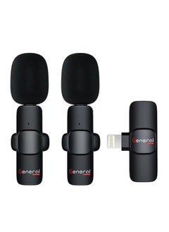 General K10 K2 Lavalier Microphone, Wireless Mini Microphone for iOS, Microphone Plug & Play for Live Streaming