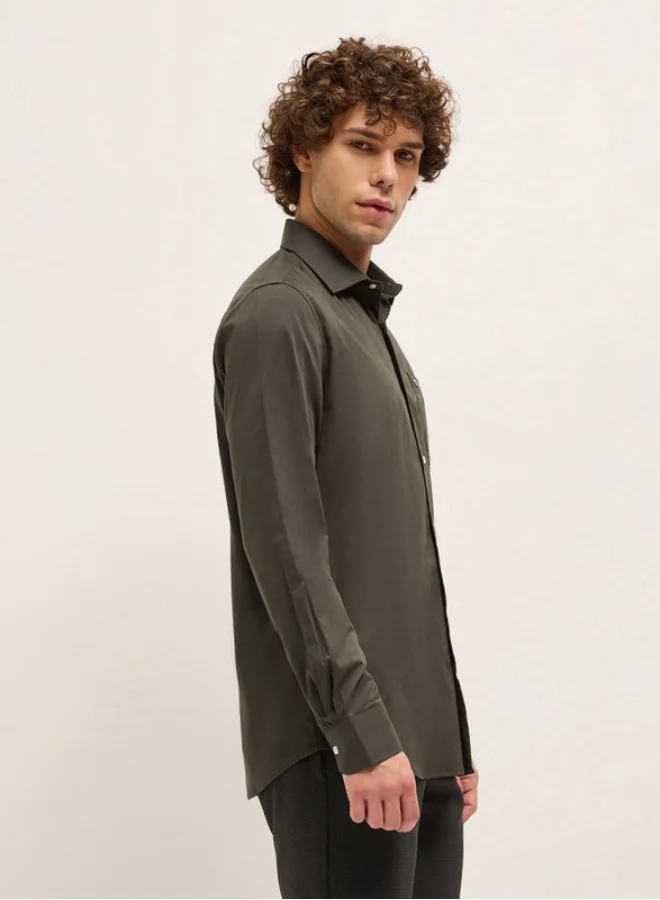 THE BEAR HOUSE Men's Shirt for Casual and Formal Wear | Classic Button-Down Style for Office, Daily Use, Travel, Events & All-Season Outfits | Versatile & Stylish Wardrobe Essential for Every Occasion
