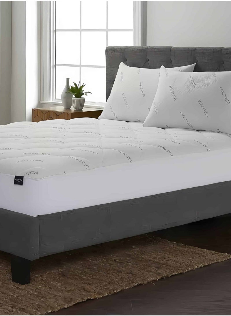 Orange Bed & Bath - Nautica Mattress Pad Queen one piece - Image 1
