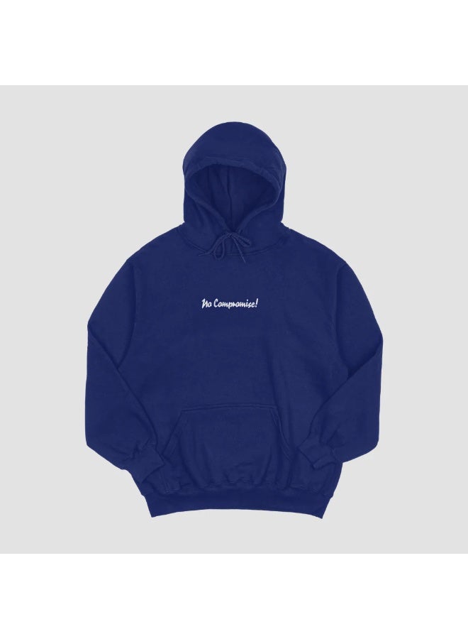 benb – Unisex Navy Hoodie – No Compromise Collection, Melton Fabric - Image 1