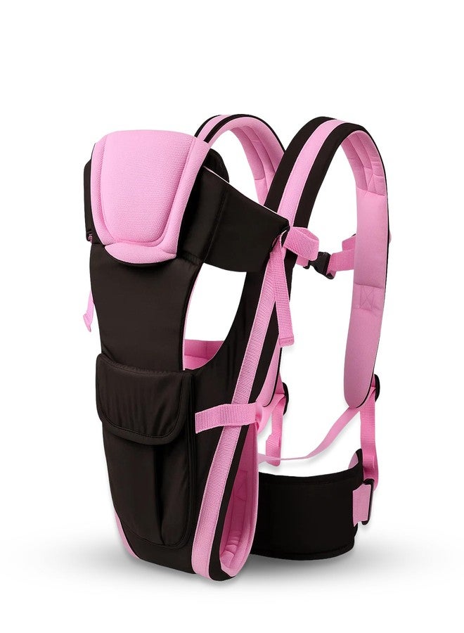 GLUN® Infant& Child Holder Carrier Kangaroo Bag, Pack of 1 Pink Colour, Baby Carrier Bag, Ergonomic & Soft Lightweight with Storage Pockets, Comfortable Baby Backpack for Newborn & Toddlers - Image 1