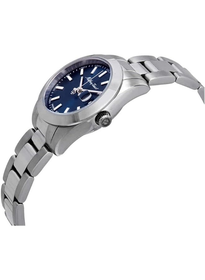 Mathey-Tissot ساعة ماتيه-تيستو ماتيه I كوارتز بقرص أزرق للسيدات D450ABU - Image 2