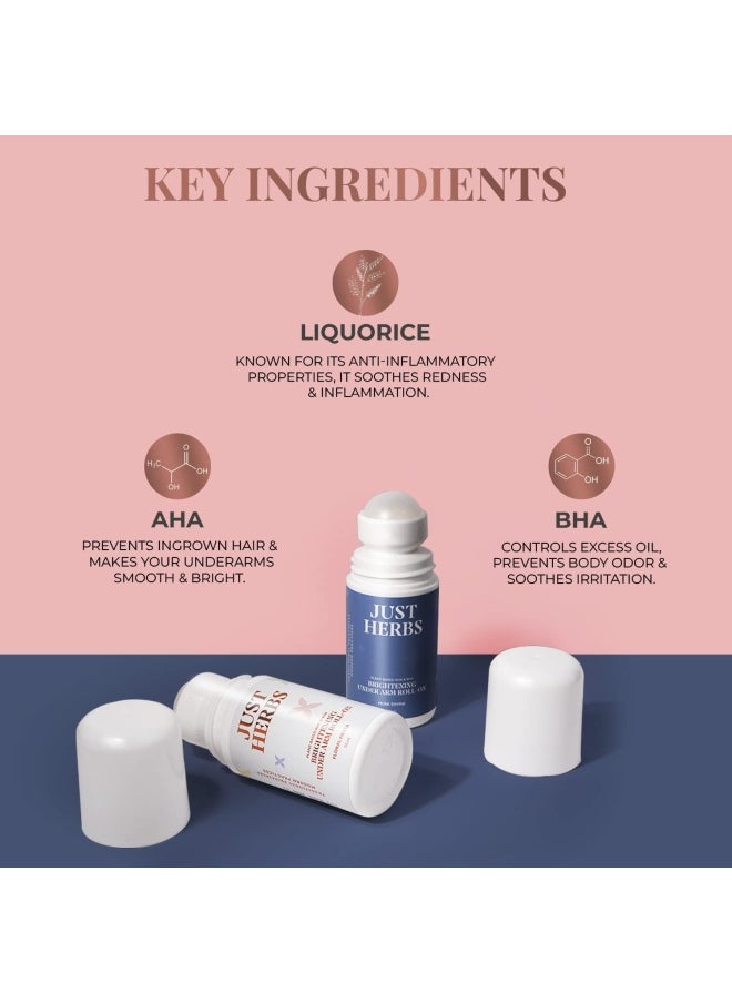 Just Herbs Under Arm Roll On for Women Floral Fiesta Long Lasting and Refreshing Women Deodorant - 50 ml  - Image 5