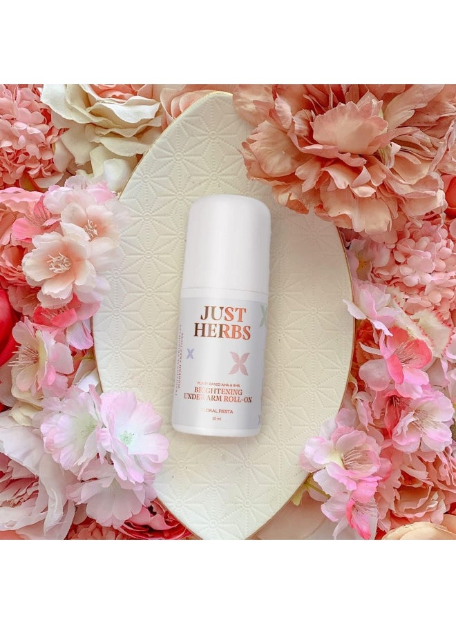 Just Herbs Under Arm Roll On for Women Floral Fiesta Long Lasting and Refreshing Women Deodorant - 50 ml  - Image 2