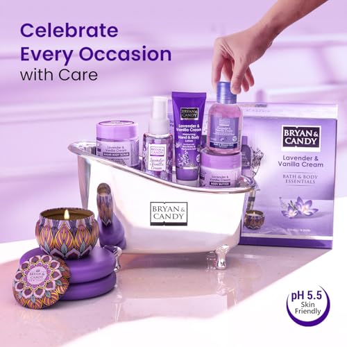 BRYAN  CANDY Bryan & Candy Lavender Bath Tub Kit Collection Gift For Women, Complete Home Spa Experience|Ph5.5 Skin Friendly | Vegan - Image 4