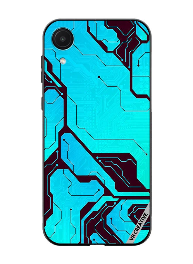 VR CREATIVE Protective Case Cover For Samsung Galaxy A03 Core Tech A-02 Design Multicolour - Image 1