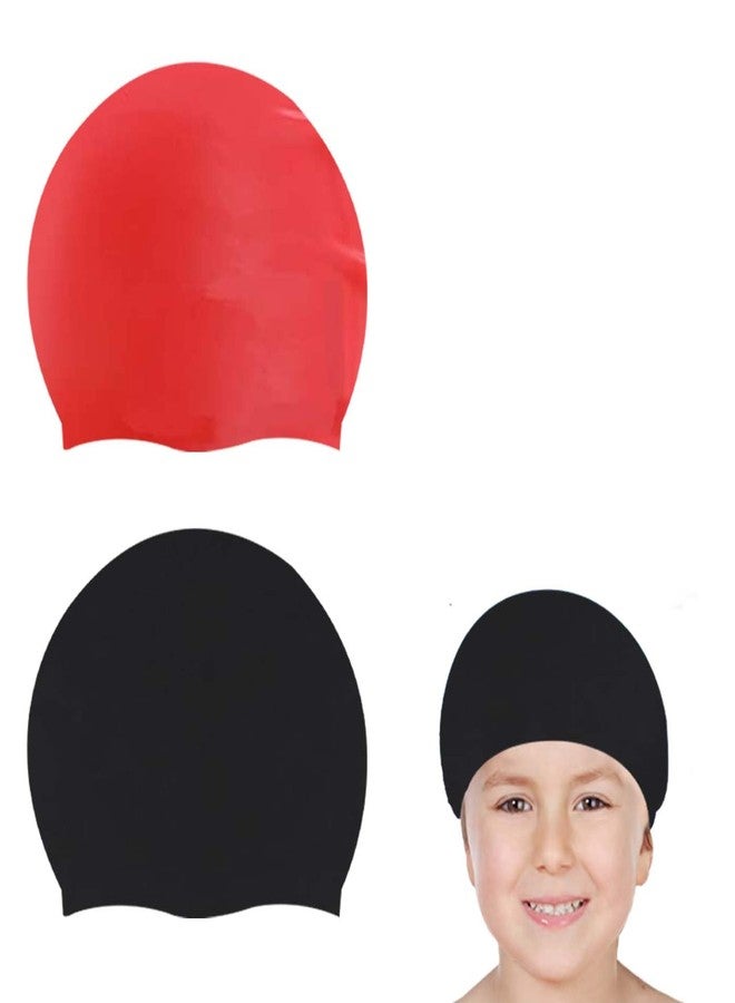 KYNA Set of 2 Pcs Silicone Waterproof Swimming Cap for Men and Women| Ideal for Children and Adult Multicolor Pack of 1 (M2) - Image 1