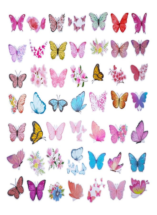 Cleverplay 100 Pack Butterfly Stickers, Butterfly Party Favors, Birthday Decorations. - Image 2