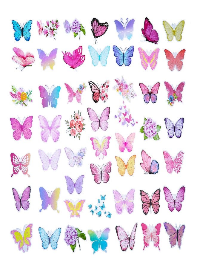 Cleverplay 100 Pack Butterfly Stickers, Butterfly Party Favors, Birthday Decorations. - Image 3