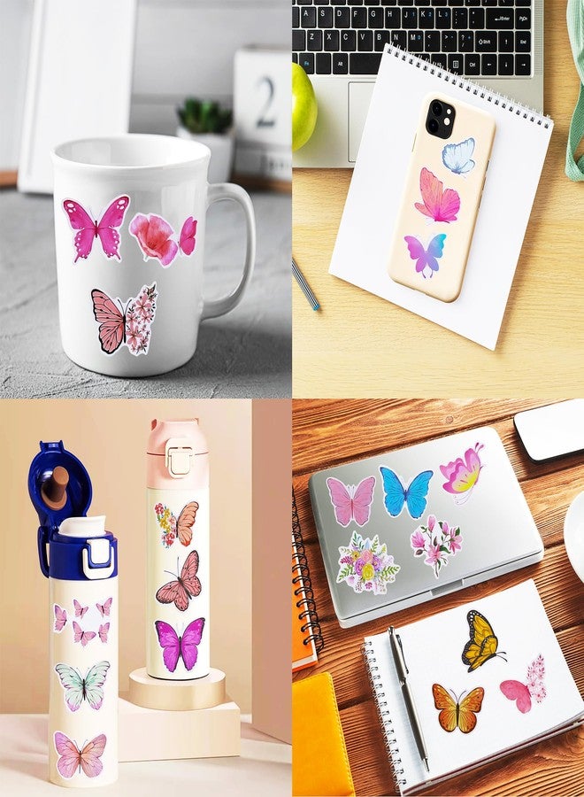 Cleverplay 100 Pack Butterfly Stickers, Butterfly Party Favors, Birthday Decorations. - Image 4