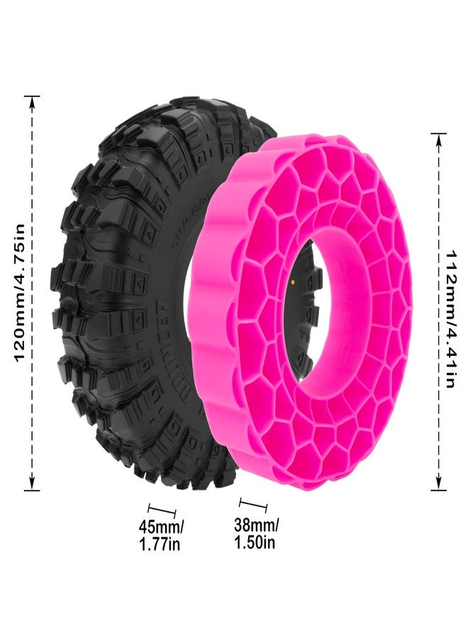 MEUS RACING إطارات MEUS RACING مقاس 1.9 - إطارات MS6 Super Bouncer مع حشوات مطاطية سيليكونية فائقة النعومة لسيارات Axial SCX10 TRX4 Redcat Gen8 1/10 RC Crawler - Image 2