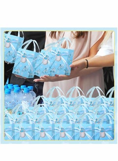 Excefore Party Gift Bags, 24 Pcs Baby Shower Party Decoration Goodie Bags Birthday Party Treat Bags Blue Candy Bags With Handles for Boys Kids Birthday Baby Shower Party Favors Supplies Return Gifts  - Image 5