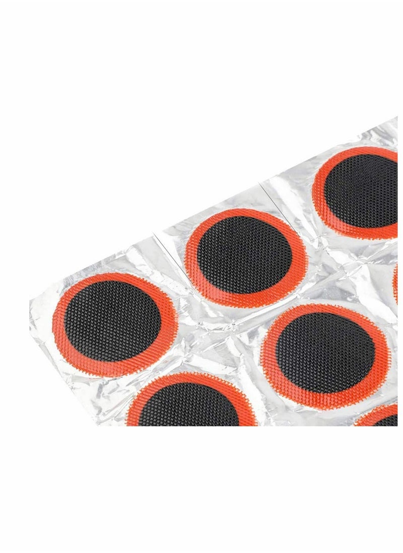 KASTWAVE - 48Pcs Square Patch + 48pcs Round Patch Bike Tyre Repair Kits Inner Tube Puncture Repair Kit Tyre Rubber Glue Repair Tool Rubber Patches Round Rubber Patches for Bike Tyre Puncture Repairing - Image 1