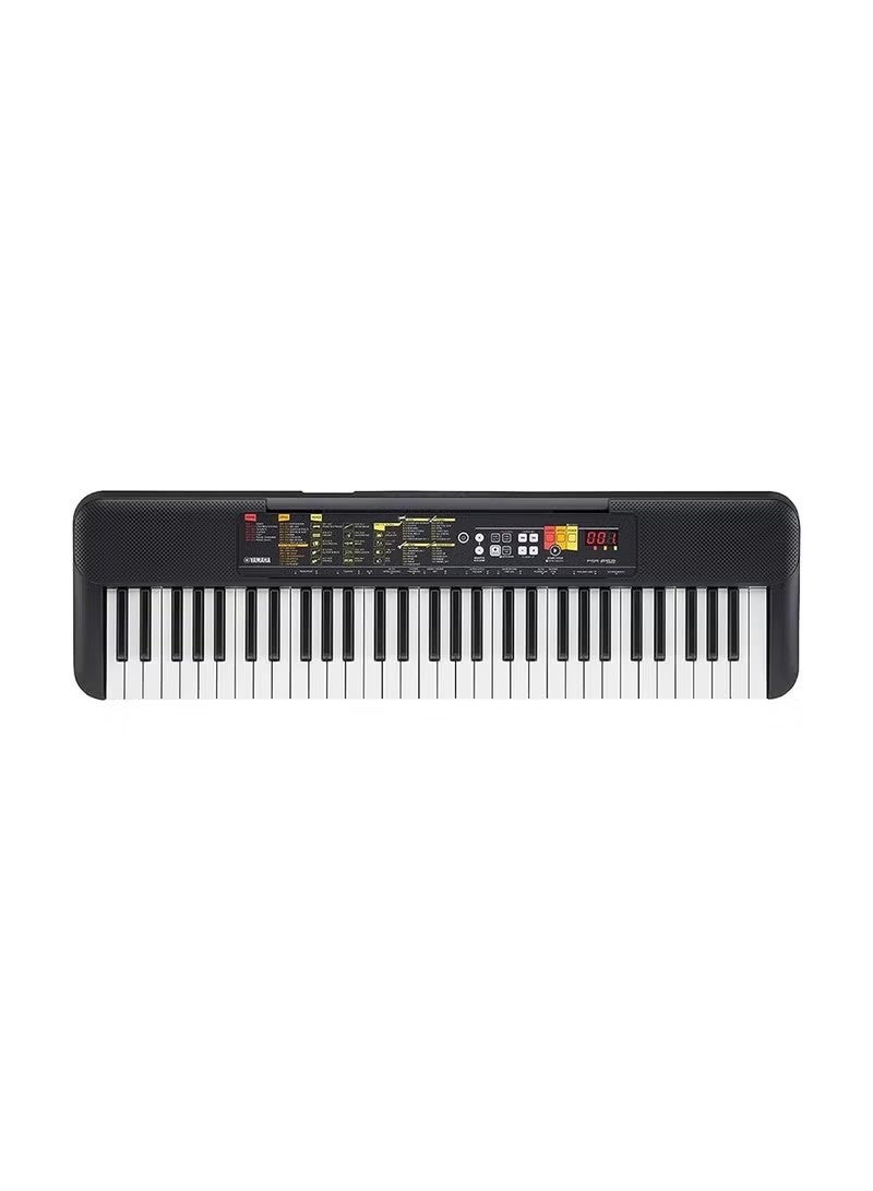 YAMAHA Portable Electronic Keyboard Piano, 61 Keys, PSR-F52, Black - Image 1