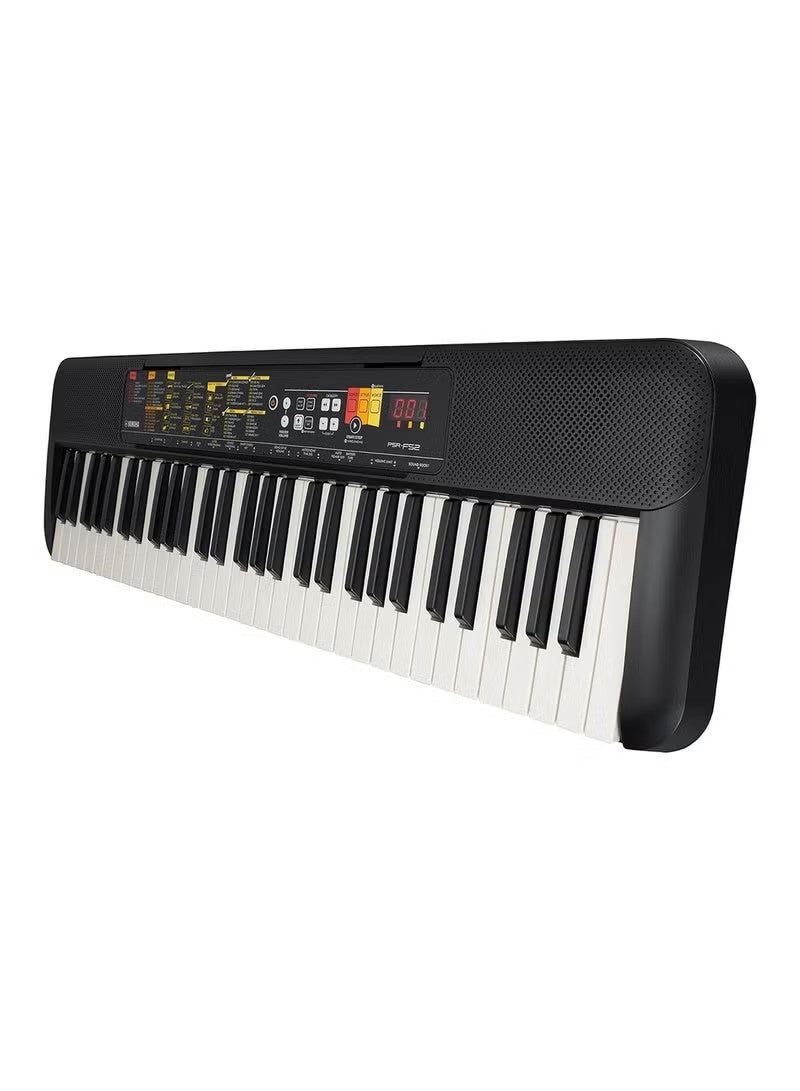 YAMAHA Portable Electronic Keyboard Piano, 61 Keys, PSR-F52, Black - Image 2