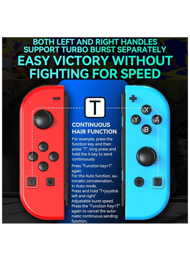 Generic - Joy Cons Wireless Controller for Nintendo Switch, L/R Controllers Replacement Compatible with Nintendo Switch/Lite/OLED, Joystick with Wake-up/Screenshot/Dual Vibration/Motion Control Function - Image 1