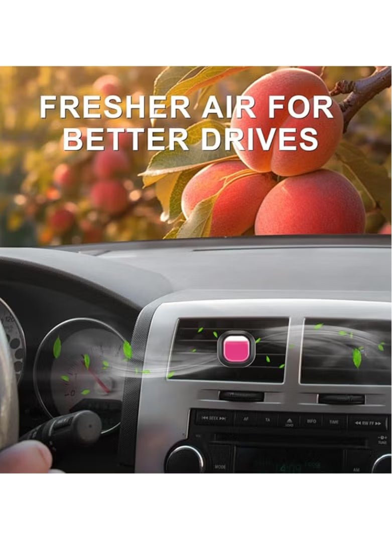 2PCS Car Air Freshener Vent Clip Essential Oil Fragrance Odor Eliminator Long Lasting Car Perfume Freshener Pink - Image 5