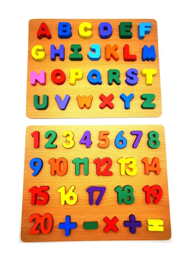 Kid's Alphabet and Number Puzzle Toys - Image 1