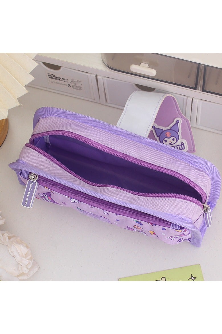 general Kuromi printed pencil case student large capacity pencil case cute children's stationery case daily stationery storage - Image 2