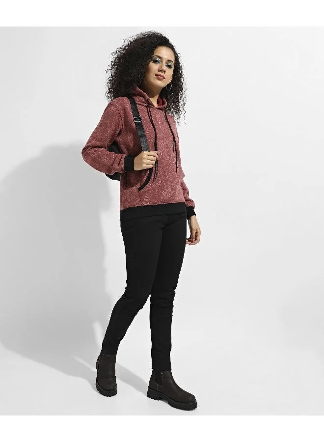 Pinacolada  Women's Black Zip-Front Hoodie With Angled Open Pockets for Women | Best Price UAE