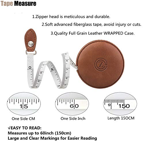Z_جوده وثقه Sewing Tape Measure, Medical Body Cloth Tailor Craft Dieting Measuring Tape, 60 Inch/1.5M Dual Sided Retractable Ruler with Push Button Round - Image 2