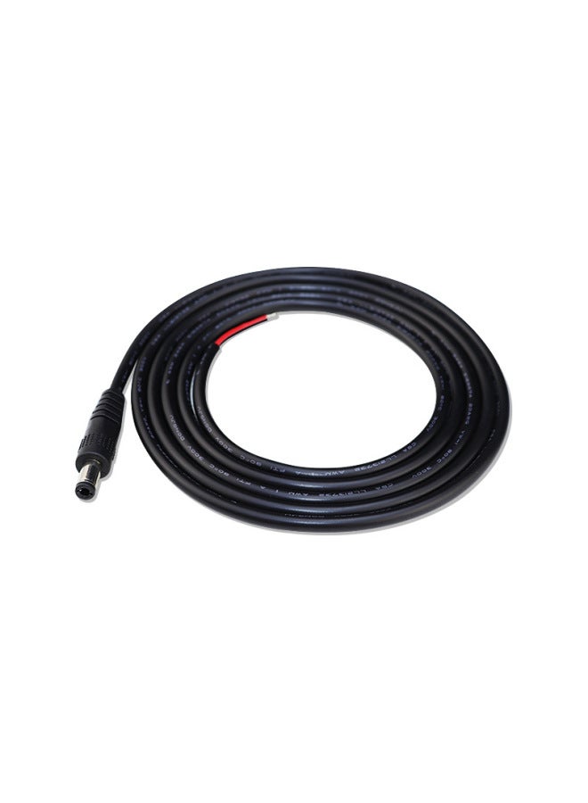 Dc Power Cord 5521 Single Head 5525 Male And Female Head Pure Copper 1.31 Square Charging Extension Cord DC Power Cord-Color:5521 Male No. 18 0.75 Square-Line Length:3m