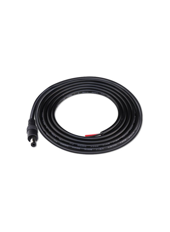 Dc Power Cord 5521 Single Head 5525 Male And Female Head Pure Copper 1.31 Square Charging Extension Cord DC Power Cord-Color:5521 Male No. 18 0.75 Square-Line Length:3m
